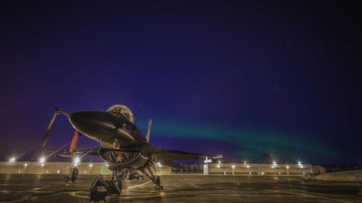 F-16 Under The Lights