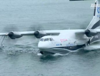 China's AG600 amphibious aircraft makes maiden flight from water