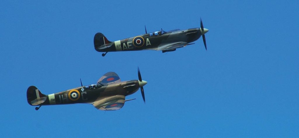A pair of Spitfires - photo Andrew Curtis