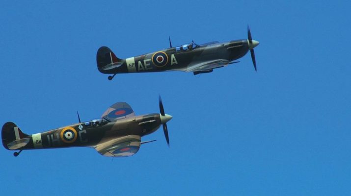 A pair of Spitfires - photo Andrew Curtis