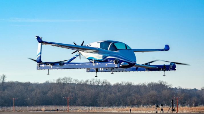 Boeing Autonomous Passenger Air Vehicle In Flight