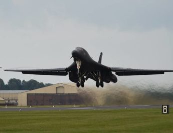 USAF B-1B Lancer assigned to the 345th Expeditionary Bomb Squadron at Dyess Air Force Base