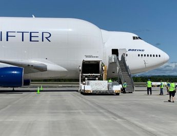 Boeing Dreamlifter Transports 1.5M Face Masks for COVID-19 Response