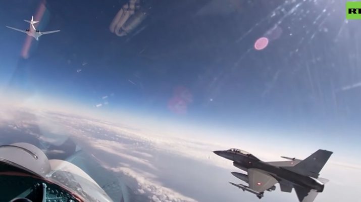 NATO’s F-16 jets swarm Russia’s Tu-160 bombers over Baltic Sea