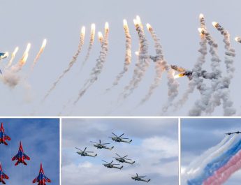 Russian Air Force Air Show Dedicated To The 75th Anniversary Of Victory - Victory day parade