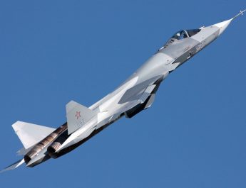 Sukhoi Su-57, take off - photo UAC