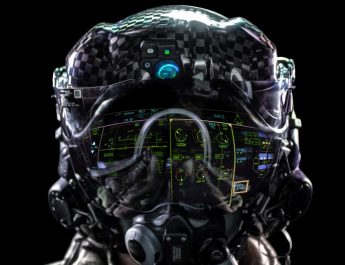 F-35 Helmet Mounted Display (HMD), photo credit Collins Aerospace